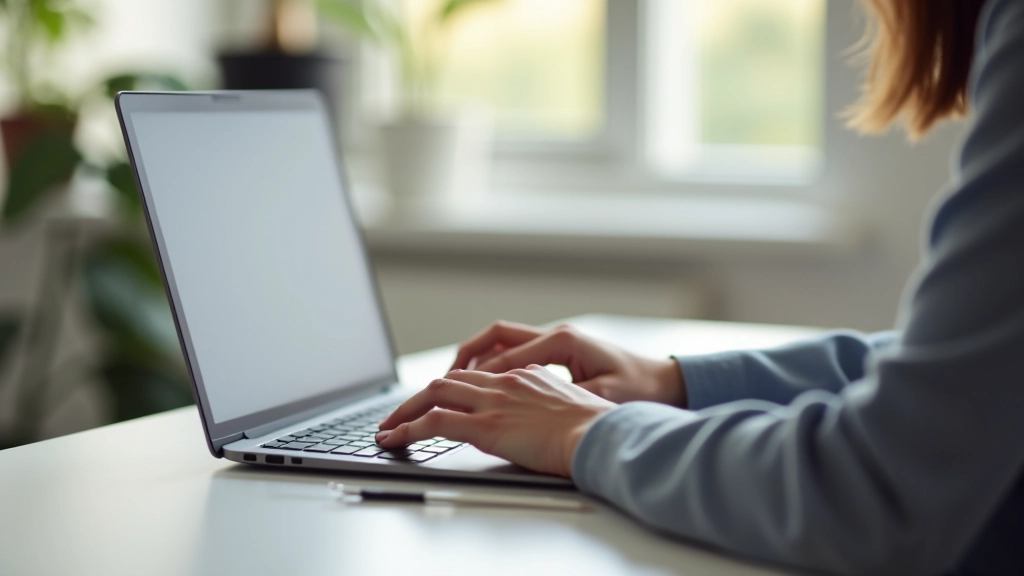 Person beim Überprüfen von Abonn-Ausgaben am Laptop